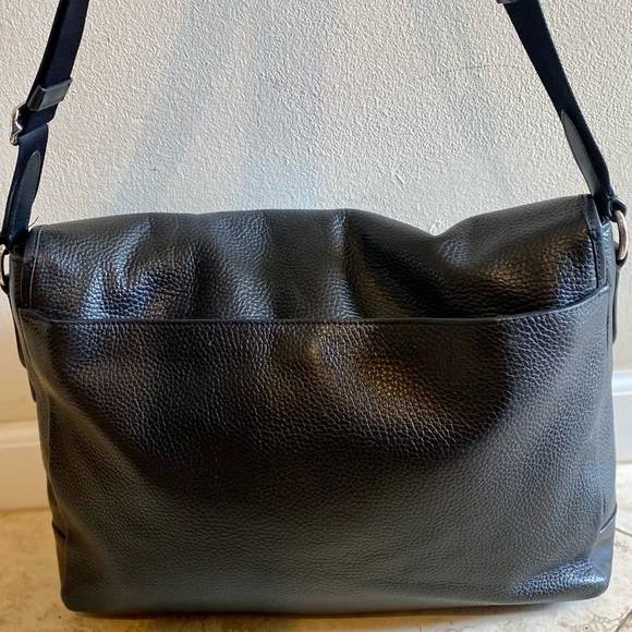 Authentic Coach leather brief case messenger bag Black leather - Picture 7 of 8
